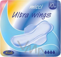 Micci Normal Ultra Wings dámské vložky s křidélky 10 ks